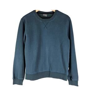 EDDIE BAUER MEN’S CREWNECK SWEATSHIRT – DARK TEAL – SIZE M – COTTON BLEND